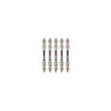C.K Tools Vorteck Dubbele Slagschroevendraaier Bits PZ2, 65 mm Pozidriv Bit Set voor Impact Drivers, 1/4" Hex Quick Lock Shank, Magnetische Torsie Zone, Pack van 5 CK T4481 DEPZ2L06D5
