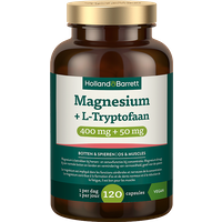 Holland & Barrett 1+1 gratis Magnesium + L-Tryptofaan 400mg + 50mg - 120 capsules
