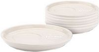 Pickwick Slow Tea schotel - 6 stuks - Wit porselein
