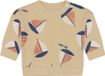 Noppies Baby Trui all over print Katoen Lange mouw Ronde hals Drukknopen Egret 62