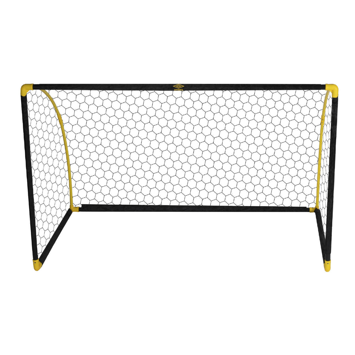 Umbro voetbaldoel - opvouwbare voetbalgoal - 180 x 91 x 120 cm - zwart/geel