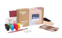 Jovi - DIY Air Dry Window - knutselset voor een landschap met luchtgedroogde klei wit + kleuren en gereedschappen (2704)