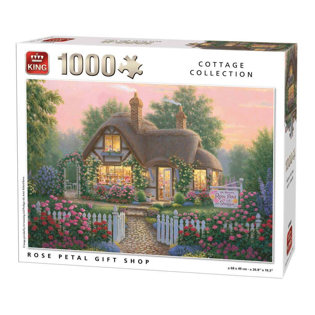 King Legpuzzel Rose Petal Gift Shop 1000 stukjes