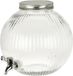 Excellent Houseware Distributeur de boissons Robinet - 5,5 Litres - verre/métal - robinet/couvercle - eau et jus