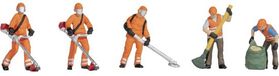 NOCH 45064 TT Maaiwerkzaamheden figuren Geverfd, Staand