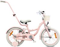 Sun Baby Kinderfiets 16 Inch FLOWER BIKE Retro Roze