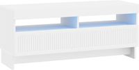vidaXL LED tv-meubel EDE 100 x 35 x 43 cm Wit Bewerkt hout