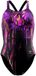 Speedo Placement Printed Powerback Maillot de bain Violet 30 Femme