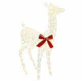 VidaXL 3D Cerf Loviisa 110 LED's Blanc chaud 70 x 26 x 100 cm