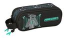 MINECRAFT SCREEN - Trousse double pour enfants, idéale pour écoliers, confortable et polyvalente, qualité et durabilité, 21 x 6 x 8 cm
