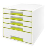 Leitz WOW Cube 5-Drawer Desk Organizer - Green/White