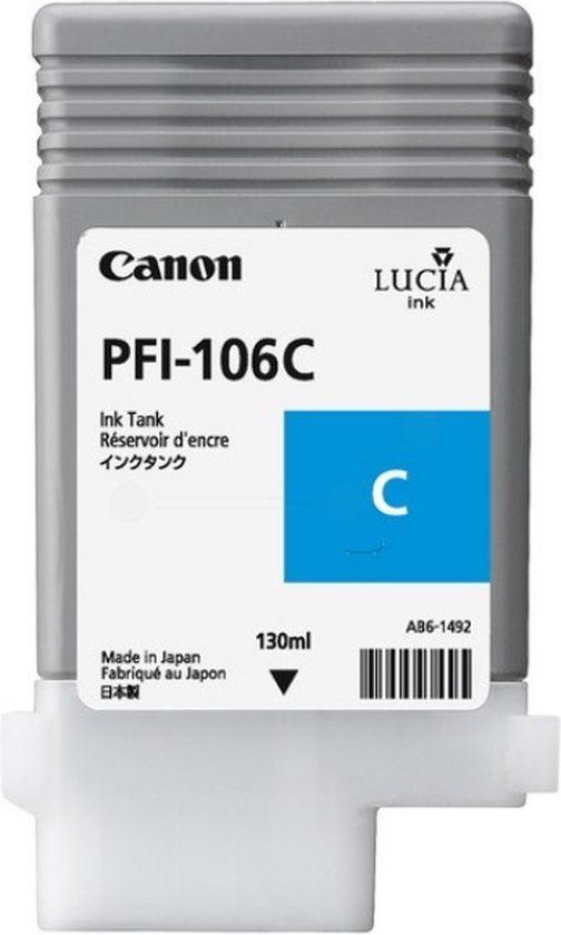 Canon PFI-106 C - Cyaan inktcartridge - 130 ml