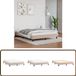 vidaXL Bedframe Kunstleer Cappuccinokleurig 140x200 cm