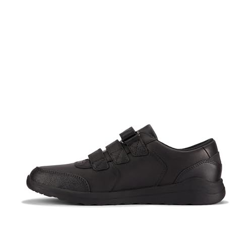 Clarks Daze Step 2 Y Childrens Black Leather, 3