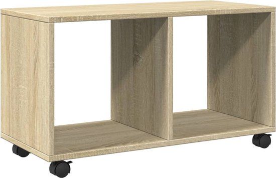 vidaXL Rolkast 72x33x42,5 cm bewerkt hout sonoma eikenkleurig