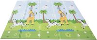 Fantasy Teamson Kids Safari Dier & Tuin Speelmat - Schuim - Blauw/Wit - 154cm x 197cm