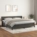 Maison Exclusive - Sommier à lattes de lit et matelas Velours gris foncé 200x200cm