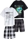 Next - Jongens - Set van 2 korte pyjama's - Zwart