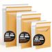 Gewatteerde Ofituria Gewatteerde verzendenveloppen, meerkleurig, 3 maten, kraftkleuren en wit, zelfklevende sluiting, papieren enveloppen met luchtbel, ideaal voor verzending, verpakking L, catering (120 enveloppen)