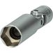 KS Tools 500.7306 3/8\" Gloeibougiedop met gewricht, kort, 75mm, 16mm