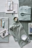 Vandyck Handdoek HOME Petit Ligne Smoke Green-814