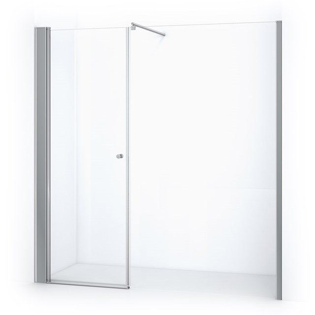 Maxaro Douchewand met Draaideur Zircon Comfort 210cm Chroom