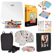 Kodak Step Slim Instant mobiele fotoprinter - Kit: 20 pakjes Zink papier, Geval, Fotoalbum, stiften, stickersets