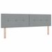 vidaXL Hoofdbord LED Lichtgrijs 180 cm Tissu