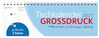 Tischquerkalender Korsch Verlag Tischquerkalender Großdruck 2027