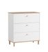 Schildmeyer Hilda Commode, wit mat / kunsteiken decoratie, 80 x 40 x 91,4 cm