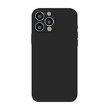 Fresnour iPhone 13 Pro Max Hoesje, Transparant met Krasbestendige Achterkant - Graphite Black