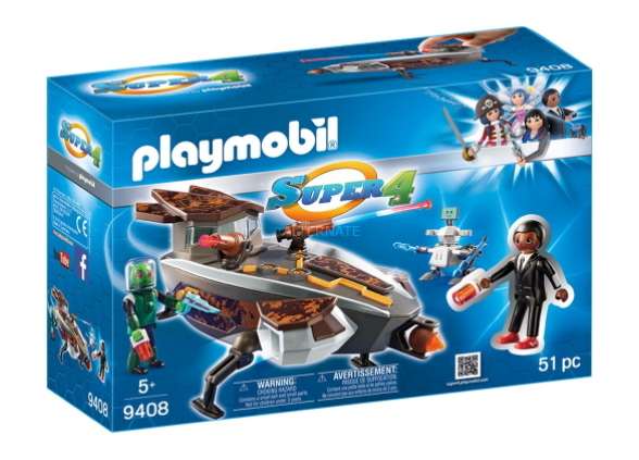 playmobil Super 4 Sykronian Space Glider with Gene