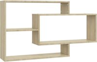vidaXL Wandschappen 104x20x58,5 cm bewerkt hout sonoma eikenkleurig