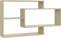 vidaXL Wandschappen 104x20x58,5 cm bewerkt hout sonoma eikenkleurig