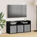 Maison Exclusive meuble bas avec tiroirs aspect chêne noir 102 x 32 x 48,5 cm