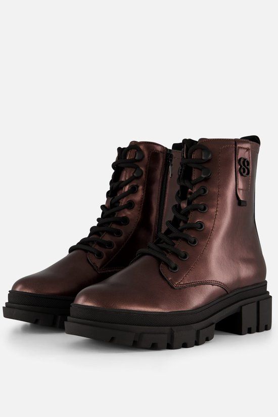 s.Oliver Vegan veterboots bruin Synthetisch