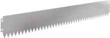 vidaXL Gazonrand 10 st 103 x 15 cm staal zilver