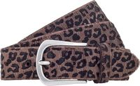 b.belt Leren Riem Cat Silver Belt W105 Taupe - Copper Koper