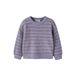 NAME IT MINI gebreide gestreepte trui - lila