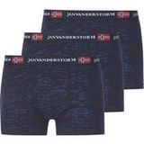 Jan Vanderstorm herren Set Van 3 Retroslips - 08 - donkerblauw - Plus Size