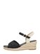 Tamaris Sandalen Touwzool - Zwart - Maat 36