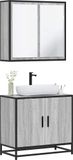 Maison Exclusive - Ensemble de meubles de salle de bain, 2 pièces, gris sonoma, bois composite