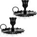 2 chandeliers vintage en fer forgé, métal noir, 10 cm de diamètre