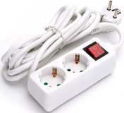 BES LED Stekkerdoos met Schakelaar - 3 meter - Wit