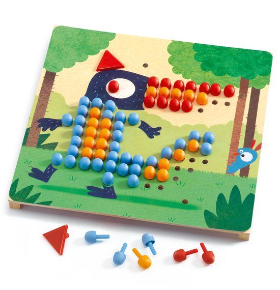 Djeco pedagogisch spel Mosaïco rigolo