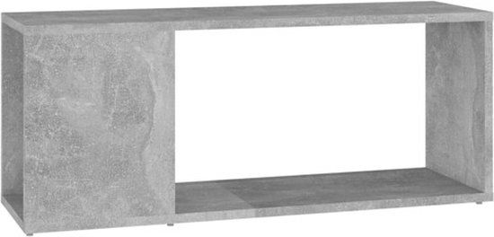 vidaXL Tv-meubel 80x24x32 cm bewerkt hout betongrijs