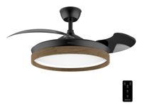 Cecotec EnergySilence Aero 4320 Invisible Wood&Black Plafondventilator met Licht
