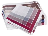 12-teiliges Taschentuch-Set aus 100% Baumwolle