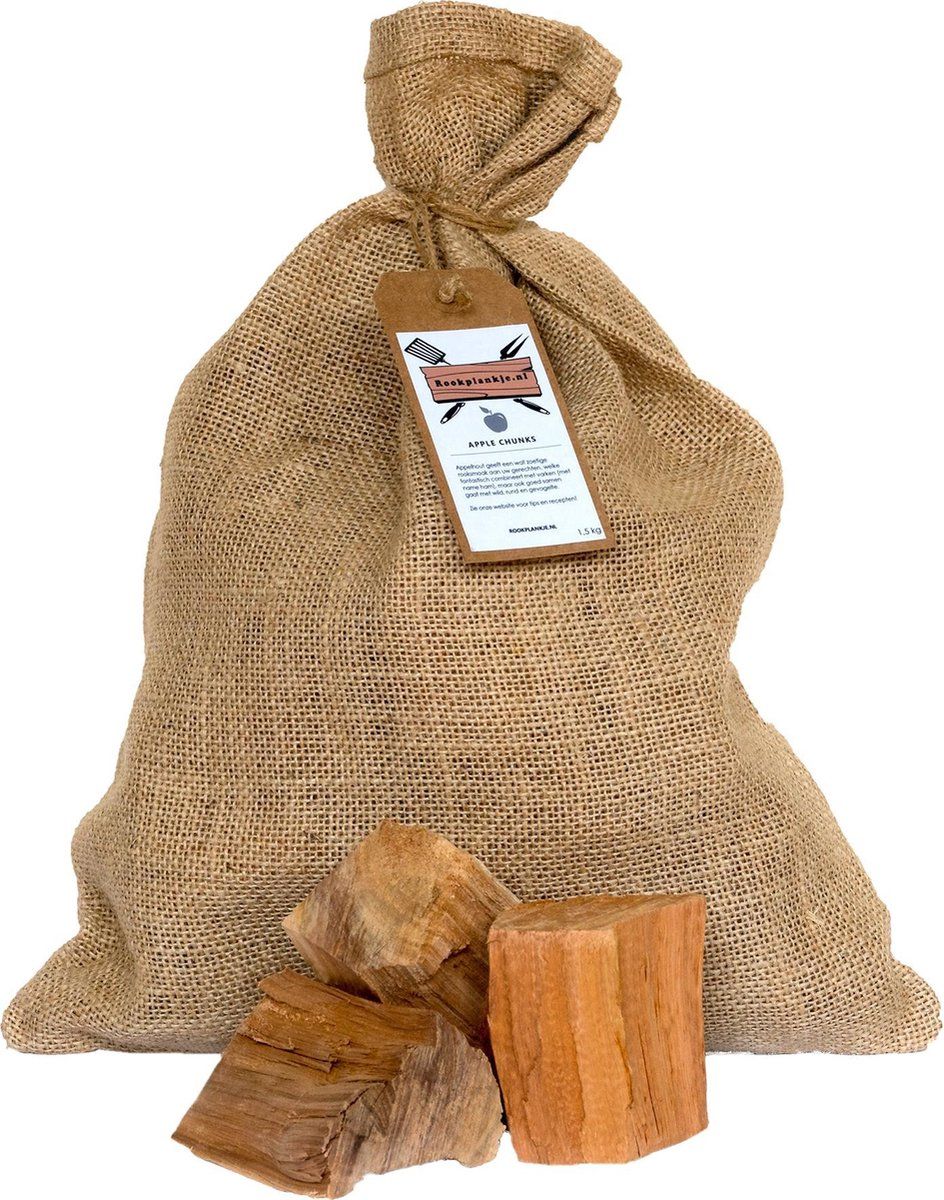 Rookplankje.nl Appel Chunks 1,5kg | Rookhout