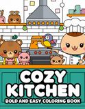 Cozy Kitchen Bold & Easy Coloring Pages